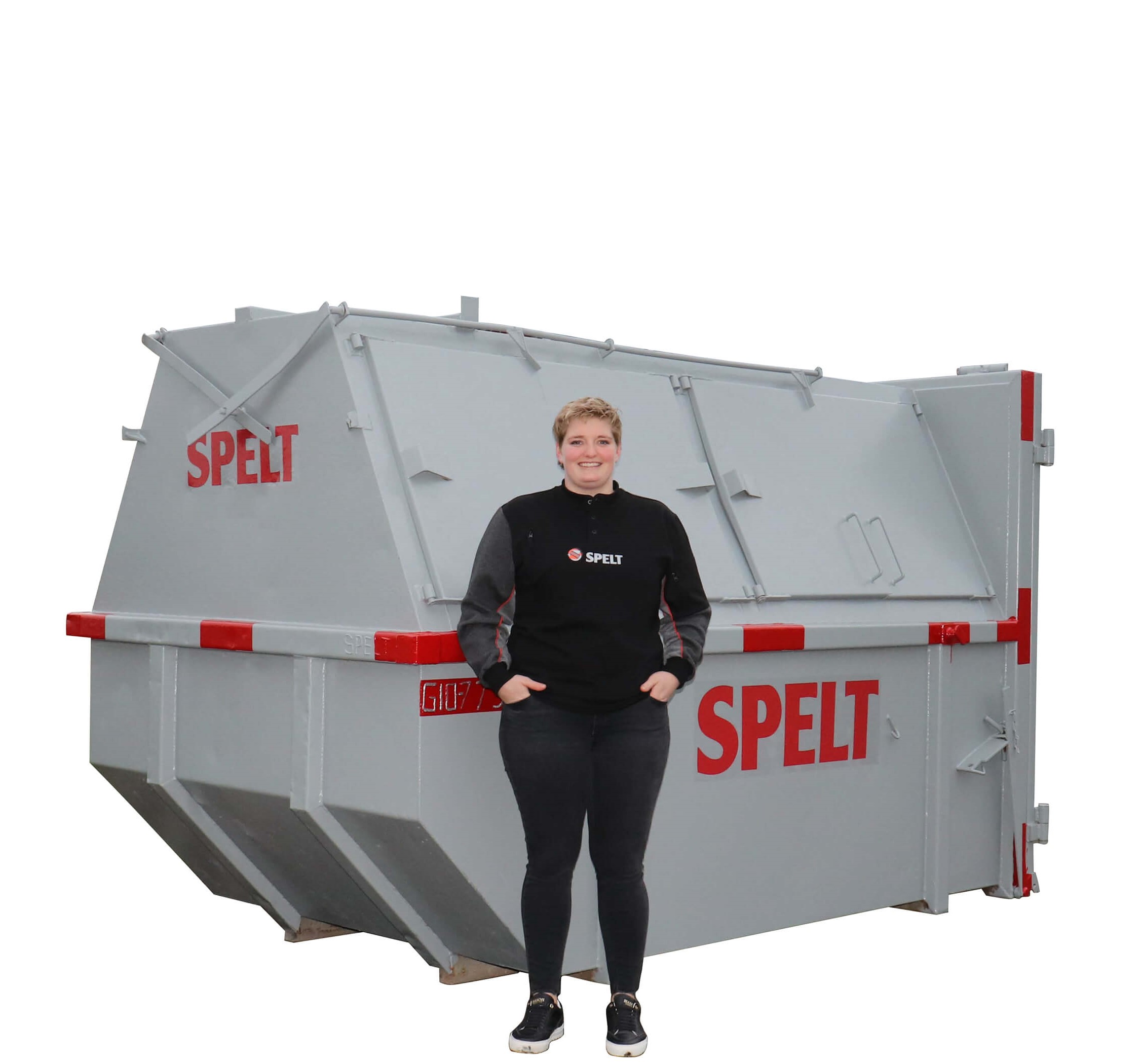 10m³ gesloten container – hout